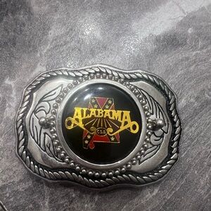 Alabama Belt Buckle with Silver Accents